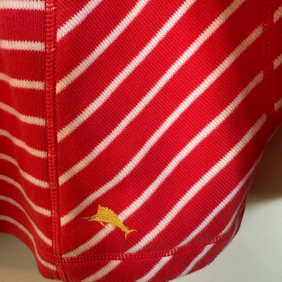 Tommy Bahama Red and White Striped Pullover - Picture 4 of 8